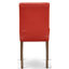 Ensemble de salle à manger 5 pièces comprenant une table de salle à manger rectangulaire et 4 chaises rembourrées en similicuir rouge Firebrick, 36 x 60 pouces, acajou-1147849139-1097701234-1147849143