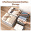 Bacs de rangement en tissu avec poignées, bacs pliables pour tablettes, placard, dortoir-1011834441-1037101988