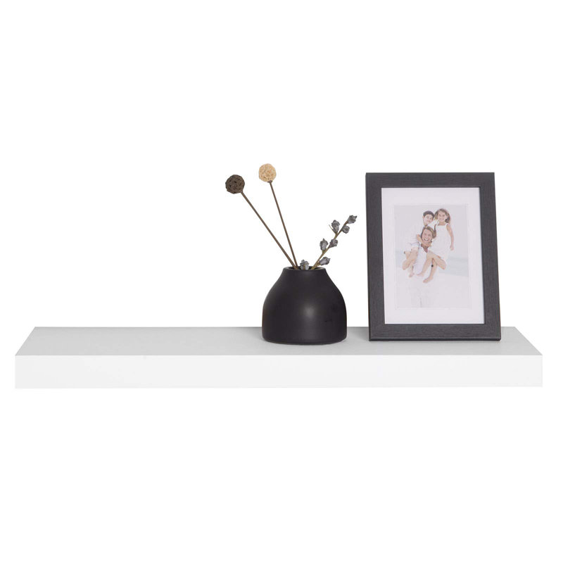 Gatlen 4 Piece Floating Shelf, White, 3.8cm H x 80cm W x 22.9cm D
