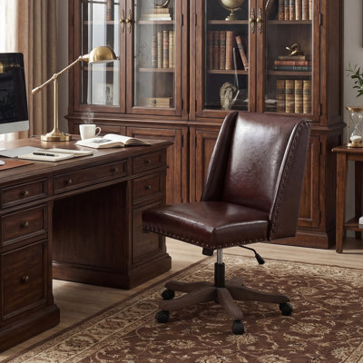 Mellins Swivel Chenille Upholstered Task Chair