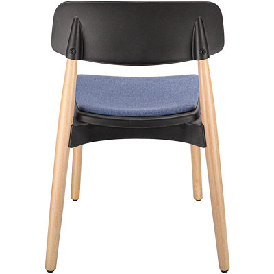 Ritter 46cm H Fabric Upholstered Side Chair in Grey