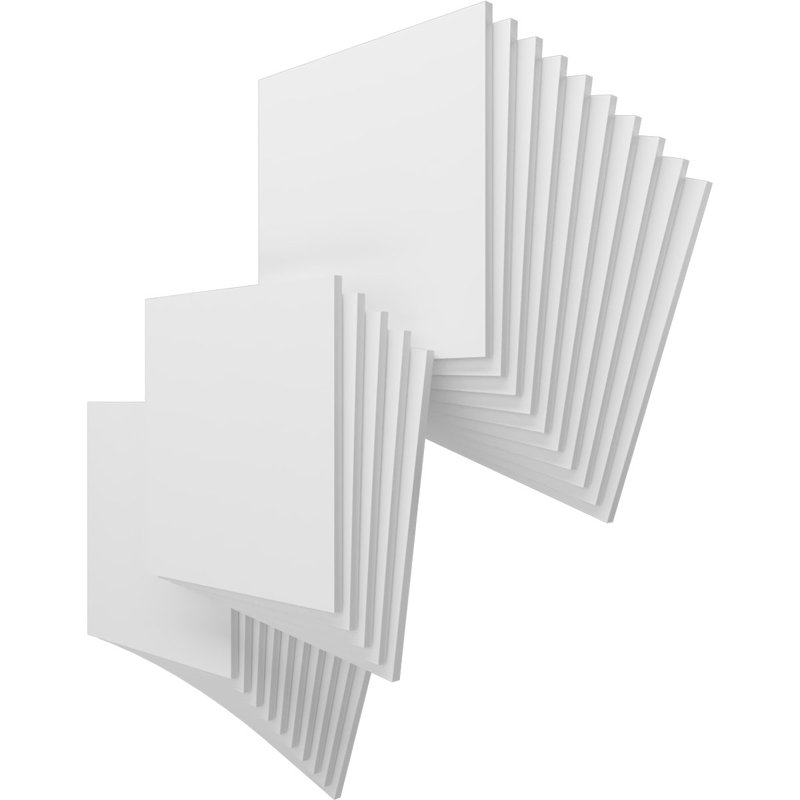 Panneaux de loisirs en PVC, H 15,75 po x l 15,75 po x P 0,5 po
