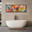 Impression d'art sur toile encadrée colorée-111666008-107118343