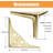 Set Of 4 Brushed Gold Metal Furniture Legs For Modern Cabinets, Sofas, Chairs, Beds, And Dressers - Durable DIY Replacement Feet-1456827345-1456827348