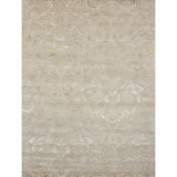 Floral Area Rug in Cream/Ivory/Silver