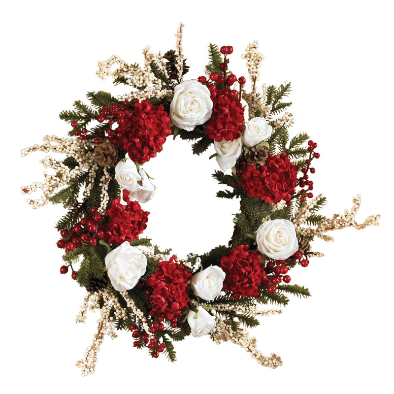 Faux Plastic 24'' Wreath