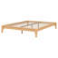 Base de lit plateforme en bois avec support en lattes de bois-219909524