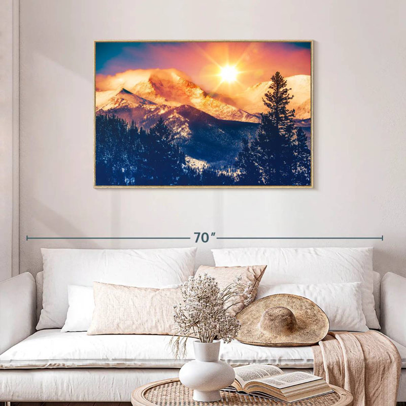 Colorado, Cadre flottant en bois naturel, 43 po x 29 po