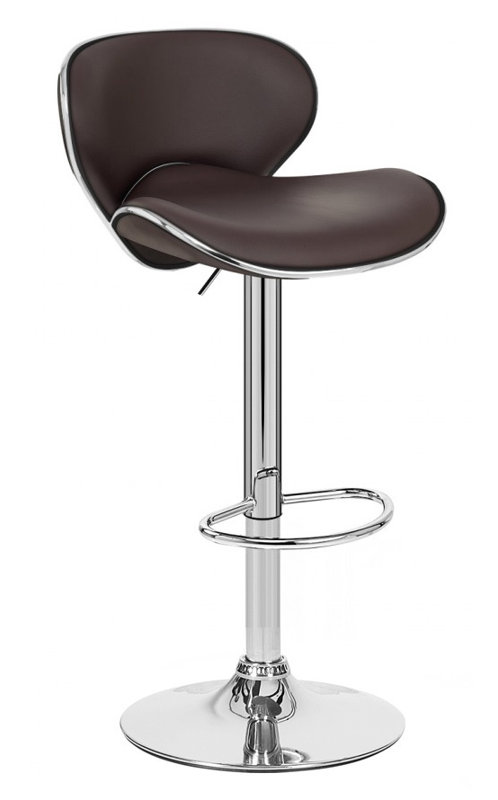 Tabouret tournant à hauteur réglable Boca, Brun