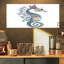 Hippocampe coloré aquarelle - art mural animal-53768031-53768034