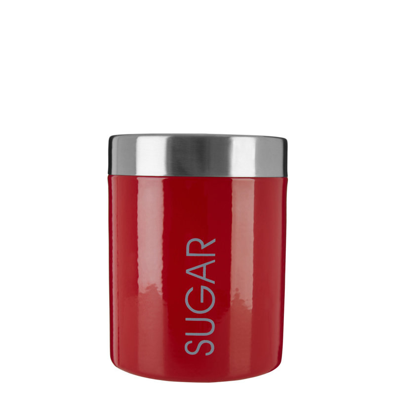 Metal Jar, Red