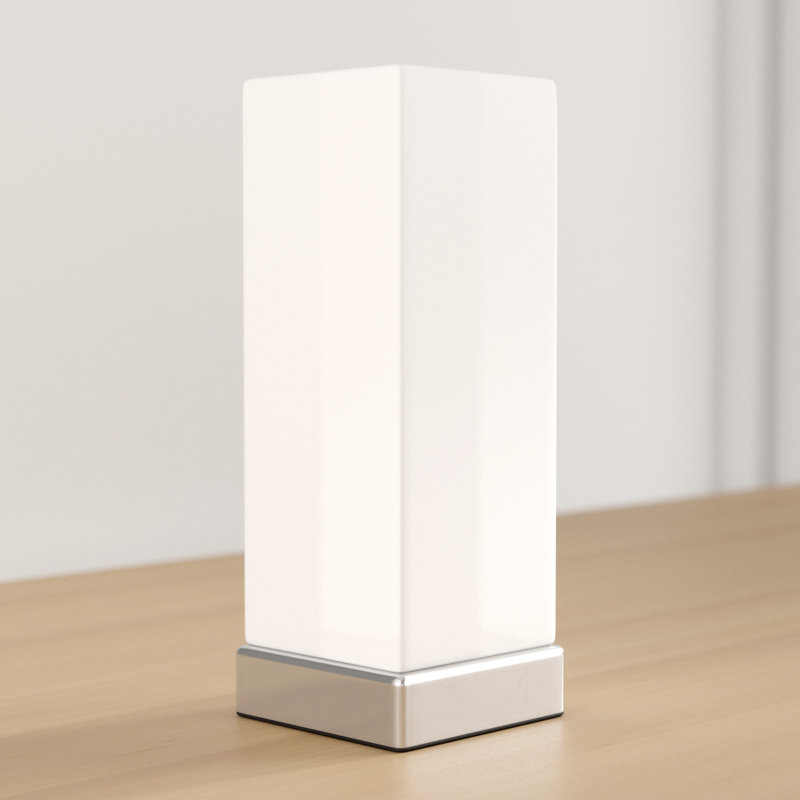 Linda 28cm Chrome Table Lamp Set, No