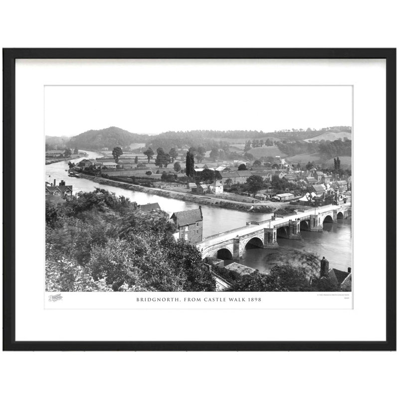 Bridgnorth, From Castle Walk 1898 by Francis Frith - Single Picture Frame Print, 28cm H x 36cm W x 2.3cm D