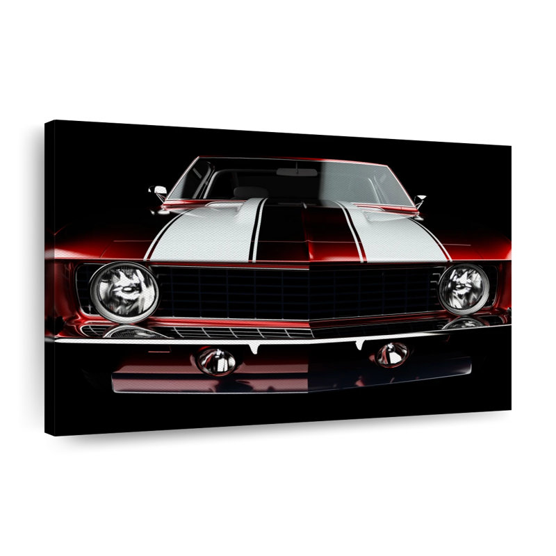 Muscle Car In The Dark sur toile, H 30 po x l 45 po x P 1,25 po