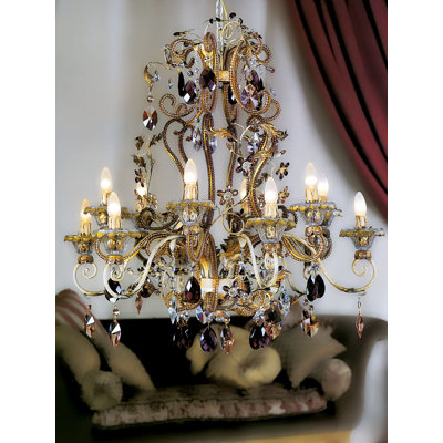 Style bougie classique/traditionnel 12 lumières lustre