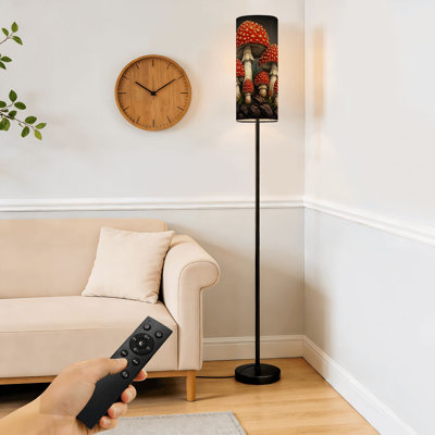 Floor Lamp  artwork mushroom Dimmable Modern Standing Lamp with Remote Control Footswitch Bulb Lampshade Tall Pole Corner Lamp for Living Room Bedroom Office