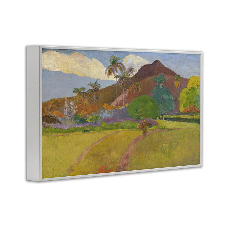 «Classic Tahitian Landscape», art giclée par one1000paintings, H 12 po x l 18 po