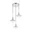 Luminaire suspendu conique 3 lumières grappe Dellwood-457080127