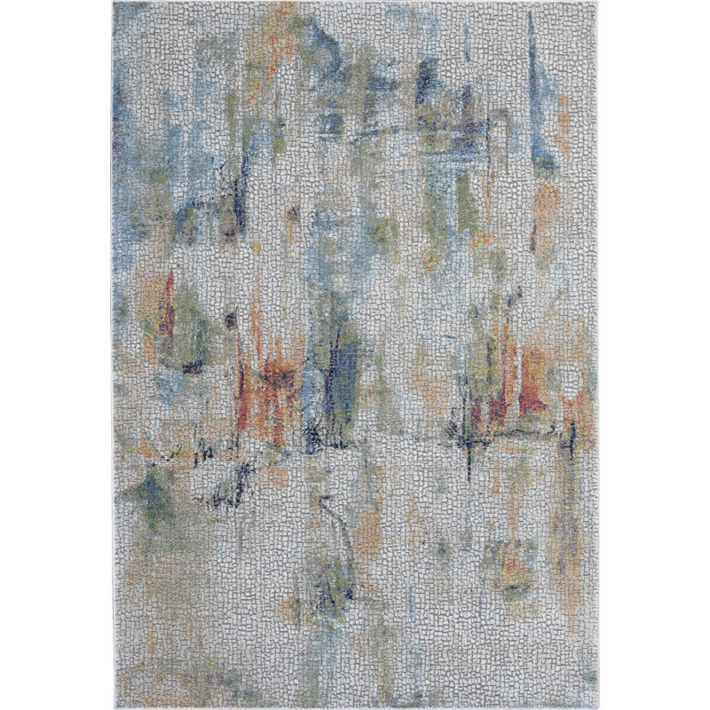 Abstract Indoor Rug, Rectangle 4' x 6'