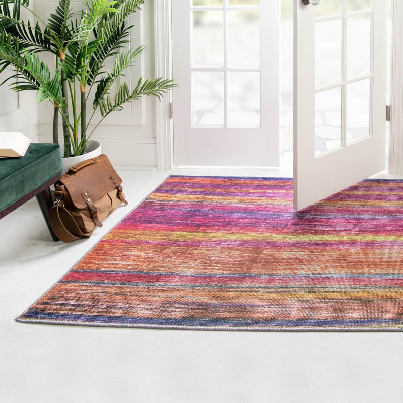 Kampton Chevron Indoor Rug, Square 5'