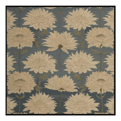 Tapis gris botanique lavable à la machine
