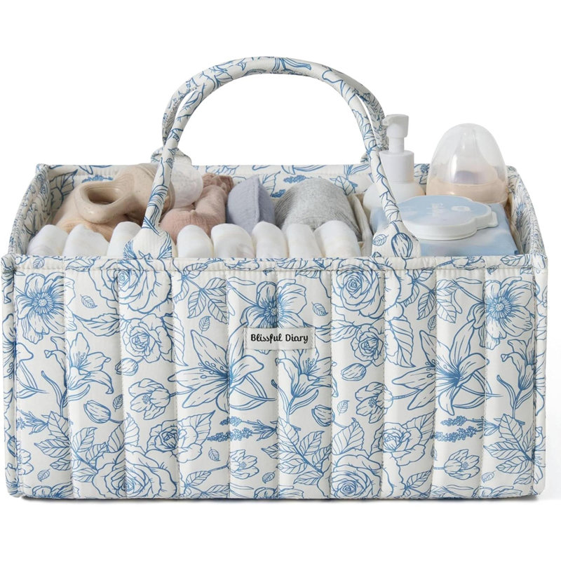 Rebrilliant Polyester Storage Bag, Blue Floral