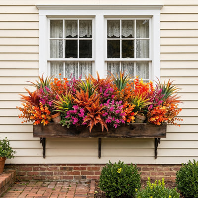 Artificial Fall Greenery Stems Assortment, 9 Pcs Mixed Faux Autumn Foliage Picks for Thanksgiving Harvest Vase Bouquet Table Centerpiece Home Decor