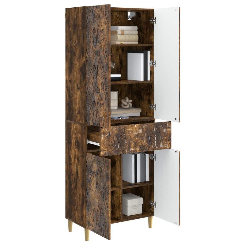 4 -Door 1 -Drawer 4 -Shelf Storage Cabinet