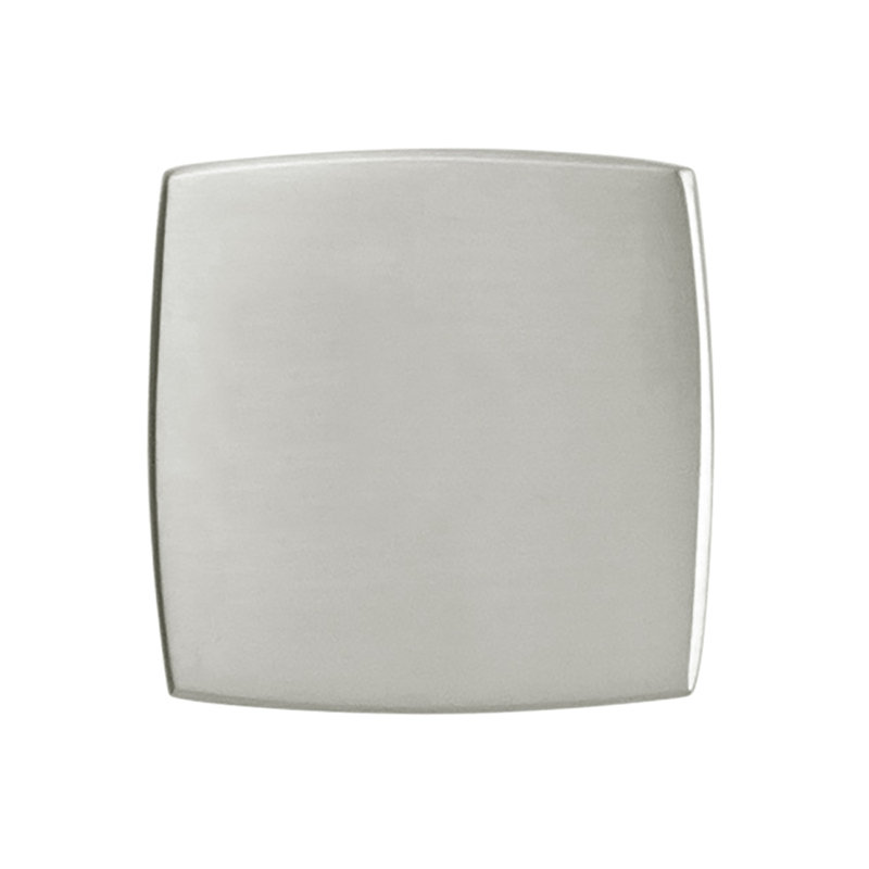 Poignée d'armoire carrée 1-1 / 4 po Coventry, Nickel satiné