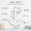 Décoration murale extérieure ancre nautique avec chaîne - PVC résistant aux intempéries - Style bord de mer-1999444908