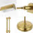 Nandni 63'' Brass Gold Task Floor Lamp