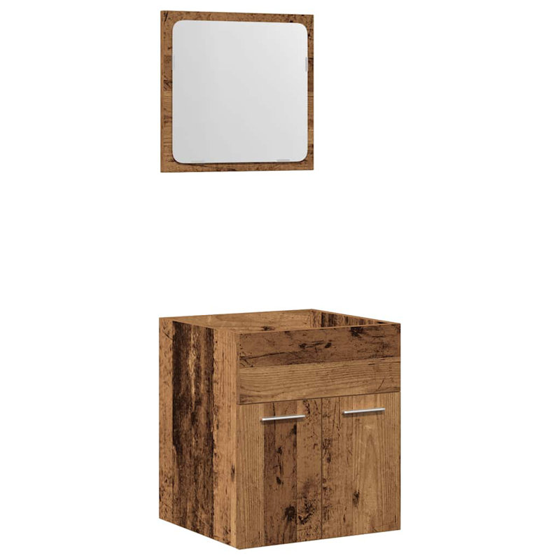 Aricia Bathroom Furniture Suite, Dark Wood