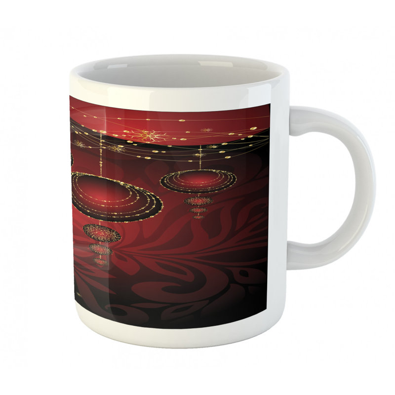 Grande tasse à café floral