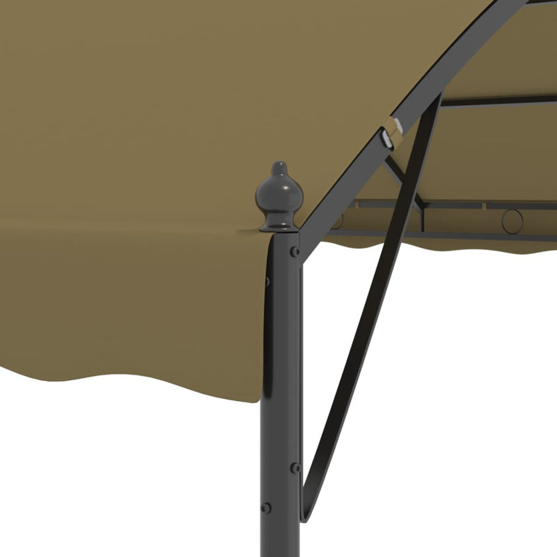13.1 Ft. W x 9.84 Ft. D Steel Patio Gazebo Gazebo, Taupe