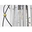 Mini-luminaire suspendu noir et or à 1 lumière avec cristaux suspendus Joree