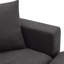 Ensemble de canapé modulaire 100,4 po x 64,6 po, canapé en forme de L avec 2 coussins gratuits et canapé rembourré en tissu de polyester à 4 places avec convertible et repose-pieds