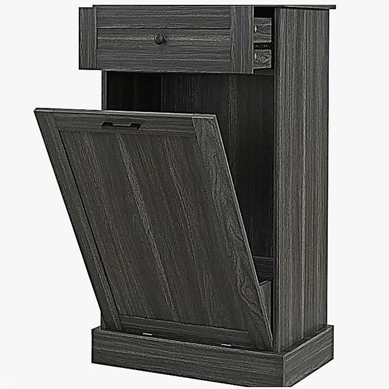 Trash Cabinet,Storage Cabinet(Trash can not included), Gray
