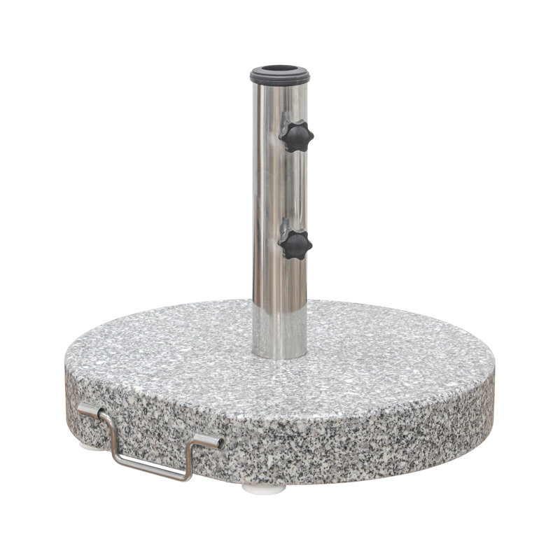 Base de parasol en granit avec roulettes