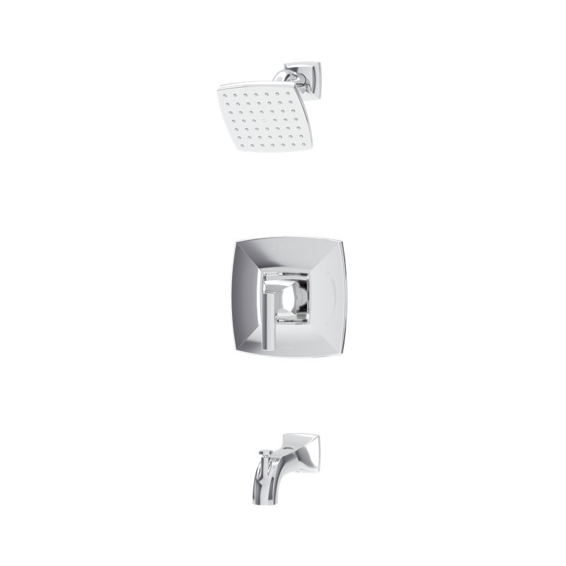 Oak HydroMersion Single Handle Tub and Shower Faucet Trim Kit, Polished Chrome