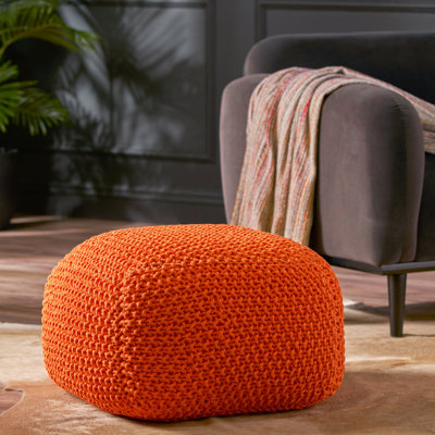 Pouf en coton Hollis