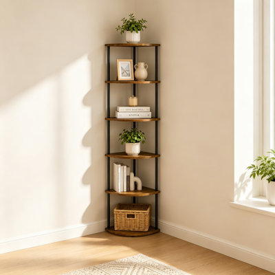 108 cm H x 28 cm W Corner Bookcase
