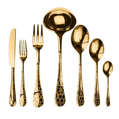 Coccodrillo 51 - Piece Stainless Steel Flatware Set - Service for 12