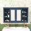 Armoire à miroir murale avec rangement personnalisable, étagère ouverte-1540224971