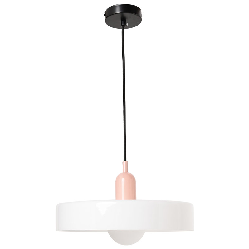 Glass Pendant Lamp PAALA, White