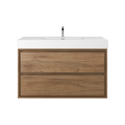 Cloude 42'' Single Bathroom Vanity with Acrylic Top