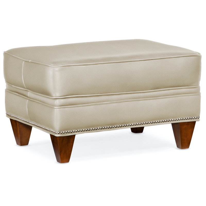 Reddish Ottoman, Nickel, New Classiques, Rio Mineral Genuine Leather