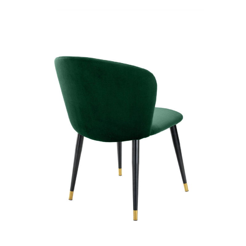 Volante Upholstered Dining Chair, Roche Dark Green