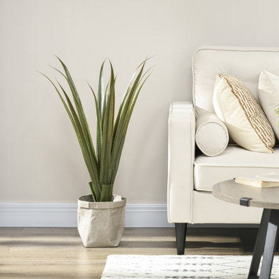 90cm Faux Bamboo Plant in Cement Pot