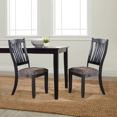 Howren Slat Back Side Chair Dining Chair Modern Dining chair, Fabric Dining chair, Upholstered Dining chair