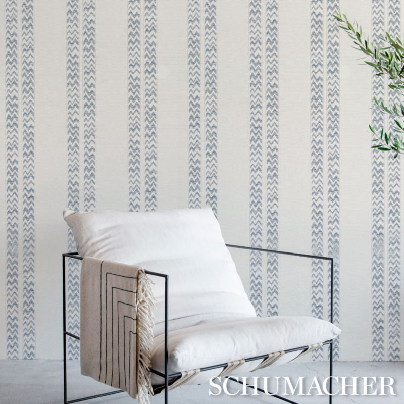 Kudu Stripe Wallpaper, Slate
